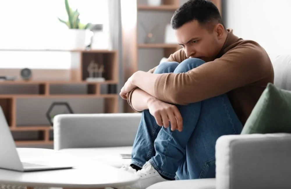 a man suffering from alcohol addiction needing a rehab